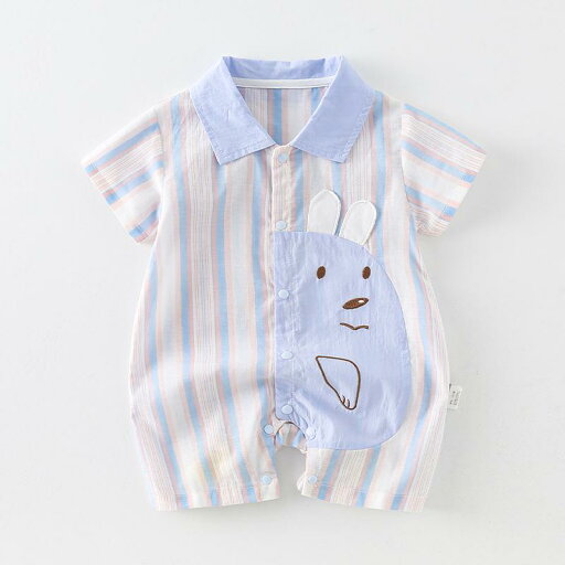 かわいい ベビー 新生児 夏 薄手 涼感 快適 男の子 半袖 クマ柄 動物モチーフ ロンパース ジャンプスーツ コットン 柔らかい 肌触り 動きやすい 簡単脱着 プレゼント かわいい ベビー 新生児 夏 薄手 涼感 快適 男の子 半袖 クマ柄 動物モチーフ ロンパース ジャンプスーツ コットン 柔らかい 肌触り 動きやすい 簡単脱着 プレゼント