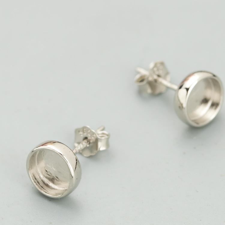 ピアス パーツ 素材 DIY レディース アクセサリー 丸型 シルバー メイド ベーシック 手作り ハンドメイド シンプルデザイン クラフト 素材 オリジナル