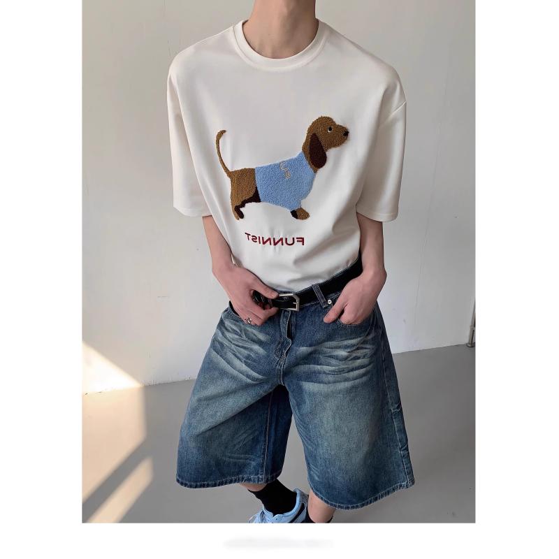 2色 メンズ カジュアル クルーネックダックスフンド 半袖Tシャツ 楽天市場】ダックスフンド(カラーグレー)(メンズファッション