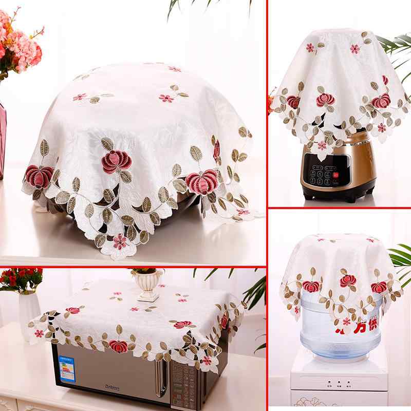ダストカバー 炊飯器 圧力鍋 キッチン 小型 家電 レース 生地 刺繍 プリンター 布 シンプル おしゃれ