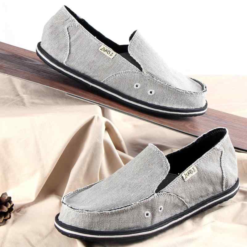 コンフォートシューズ 布靴 履きやすい メンズ 通気性がいい カジュアル フラット シューズ シンプル おしゃれ 軽量 快適 チェック柄