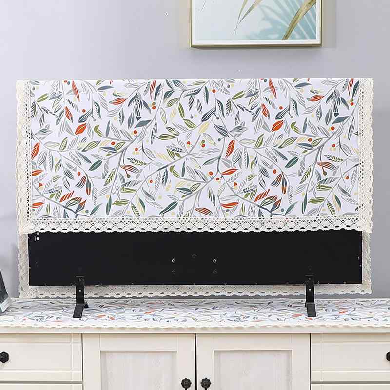 テレビカバー 掛け布 花柄 フォレスト 綿 生地 レース 家具 保護 防塵カバー 液晶 ダストカバー レトロ 上品