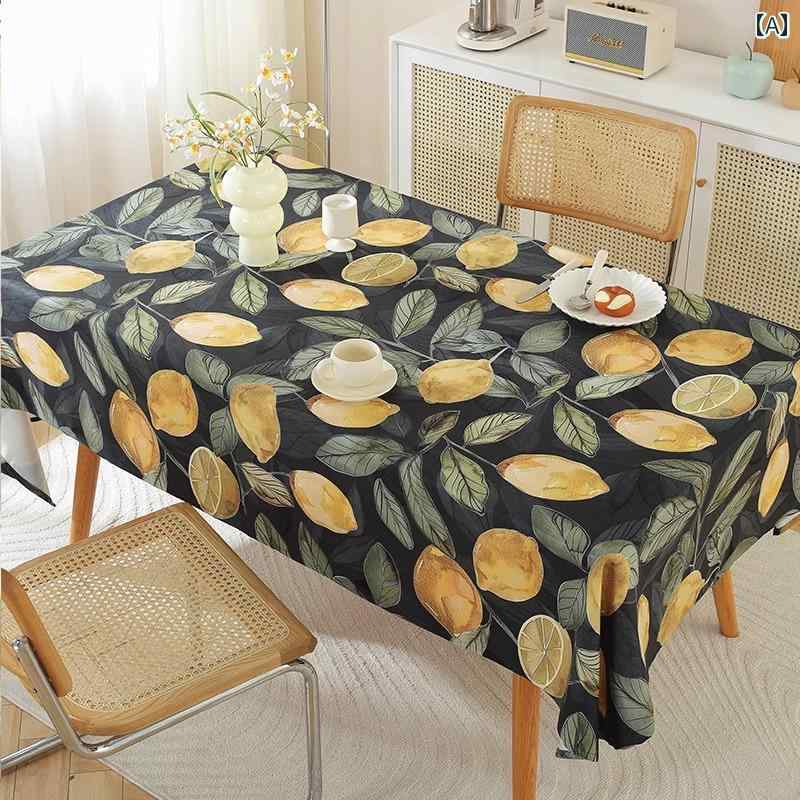 テーブルクロス 布 花柄 防水 長方形 正方形 綿麻 大きいサイズ テーブルデコ 北欧スタイル モダン 清..