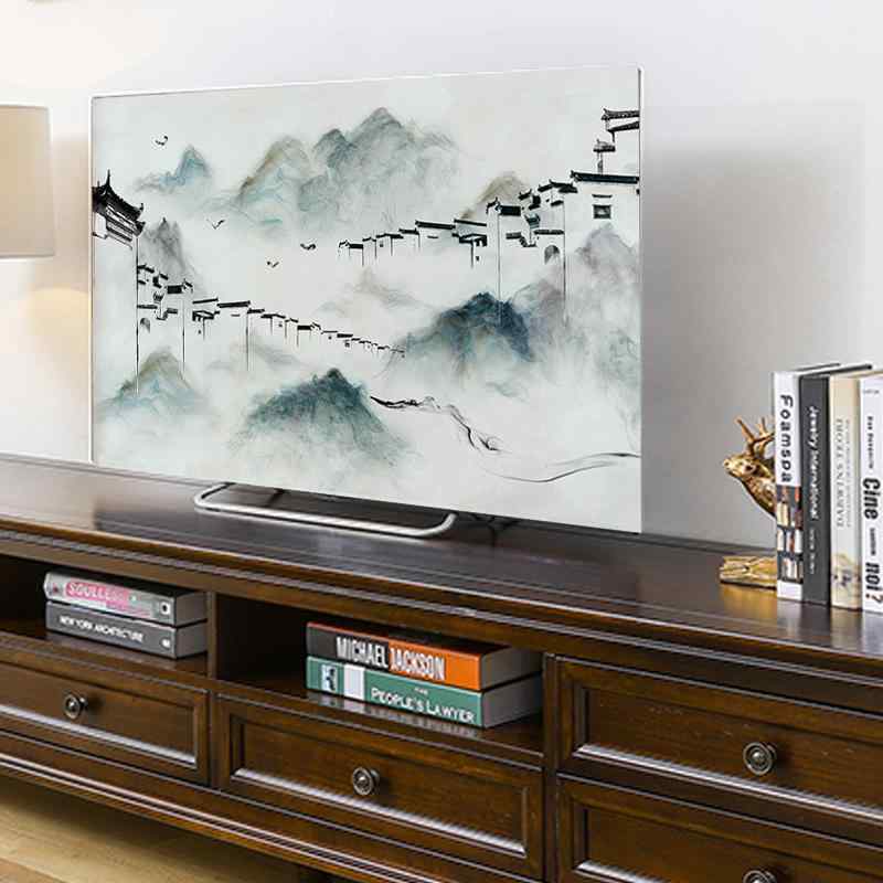 テレビカバー 掛け布 吊り下げ式 PC パソコン 画面 家具 保護 防塵カバー 液晶 チャイナ ダストカバー レトロ