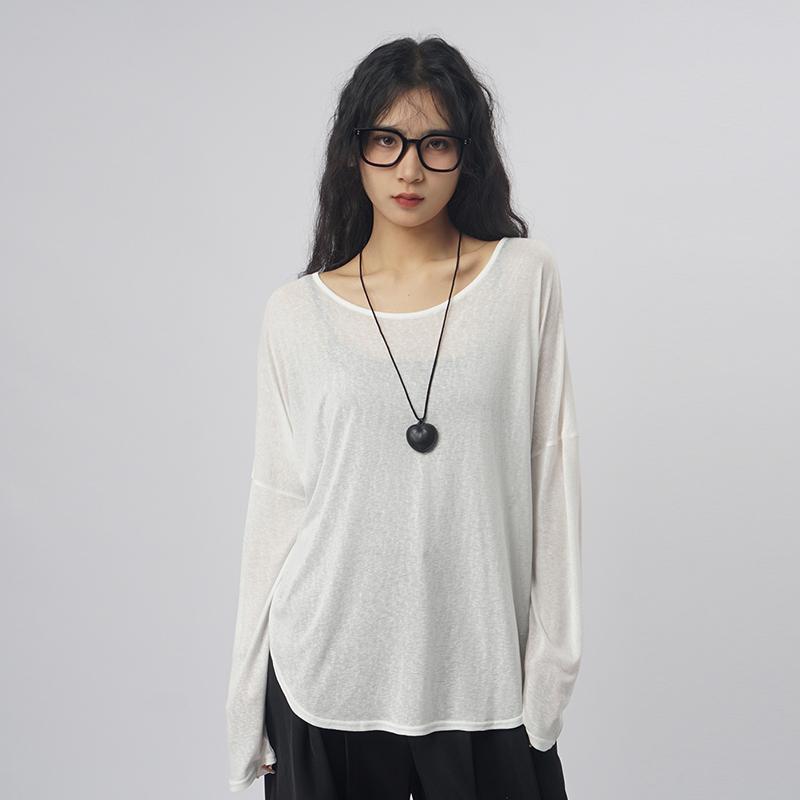 シャツ ブラウス ヒップホップ 無地 シンプル モード カジュアル ダンス 長袖 おしゃれ クール Tシャツ..