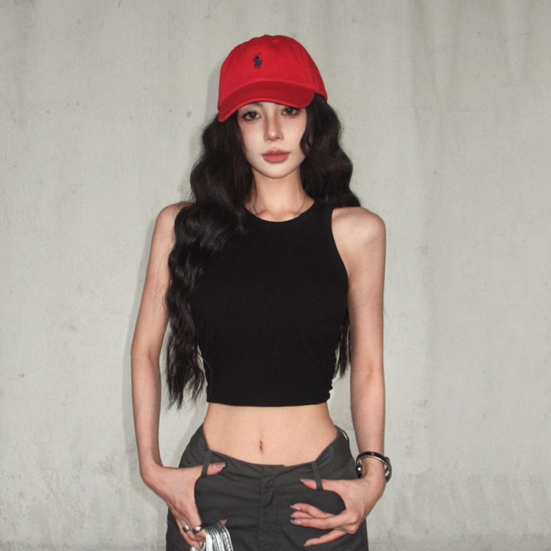 タンクトップ Y2K ジャズ ダンサー クール トップス 女性 K‐POP フェスティバル ストリートファッション セクシー 衣装 ノースリーブ ショート丈 Tシャツ ナイトクラブ