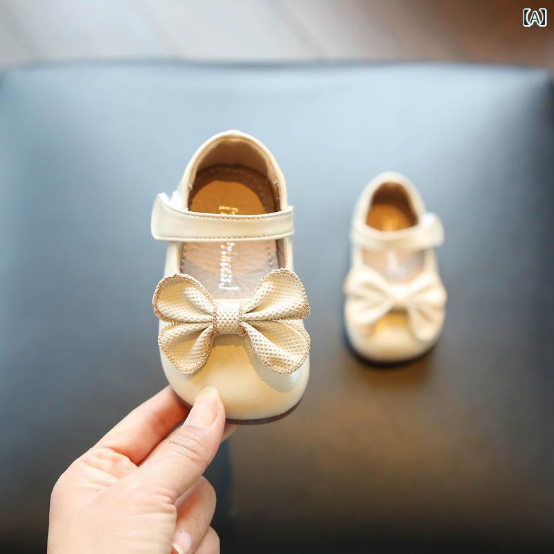 ベビーシューズ かわいい 革靴 プリンセス 女の子 靴 ソフト ソール ソフトレザー 幼児 靴 幼児用 シングル 女の子 靴