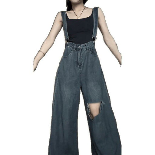 オーバーオール サロペット デニム パンツ レディース カジュアル 春夏 ホット ガール 大きいサイズ ワイド レッグ ワイドレッグ オーバーオール サロペット デニム パンツ レディース カジュアル 春夏 ホット ガール 大きいサイズ ワイド レッグ ワイドレッグ