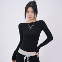 レディース ブラック バックレス 長袖 ロングスリーブ Tシャツ ダンス 秋冬 おしゃれ タイト シンプル セクシー 伸縮性 スリムフィット トップス ホワイト 黒 白