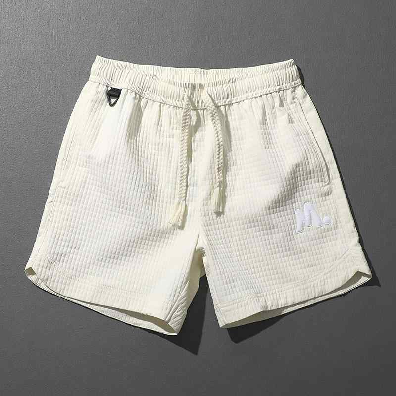 メンズ ファッション 海パン ショートパンツ スイムウェア ワッフル ゆったり 無地 速乾 通気性 軽量 ..