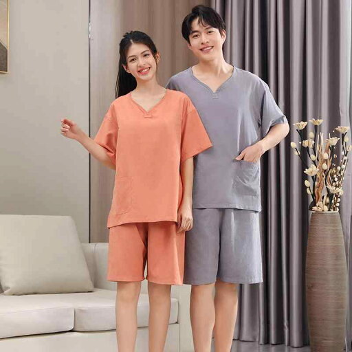 サウナ服 パジャマ ルームウェア カップルウェア ユニセックス お揃い ペアルック リラックス シンプル 部屋着 スパ 温泉 リラクゼーション エステサロン サウナ服 パジャマ ルームウェア カップルウェア ユニセックス お揃い ペアルック リラックス シンプル 部屋着 スパ 温泉 リラクゼーション エステサロン