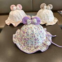春夏 韓国スタイル ベビー 赤ちゃん かわいい 帽子 チャーミング おでかけ ディズニー旅行 調節可能 バケットハット ギフト プレゼント 薄手 おしゃれ イン...