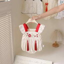 ロンパース 1歳 女の子 赤ちゃん ドレス 夏 薄手 ノースリーブ ジャンプスーツ ベビー服 サマー おしゃれ チャイナ風 お出かけ