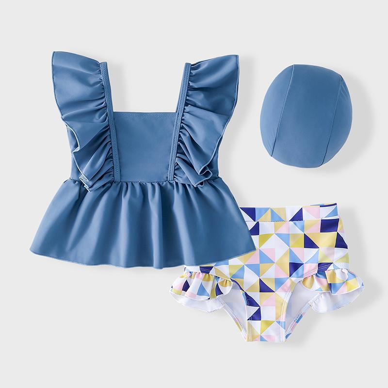 水着 女の子 キッズ ファッション スイムウェア 夏アイテム セパレート セットアップ フリル かわいい ..