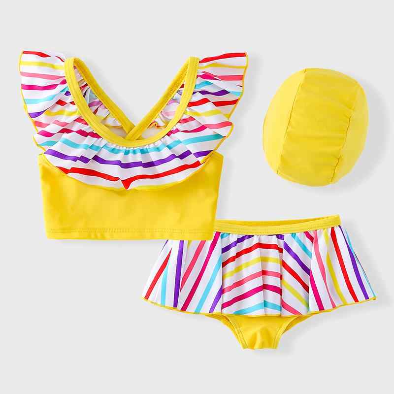 水着 キッズ ガールズ ファッション サマーアイテム スイムウェア ビキニ セパレート セットアップ 速乾 伸縮性 快適 かわいい ビーチ プール 水遊び アウトドア アクティブ