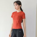 レディース フィットネスウェア 夏コーデ メッシュ 通気性 半袖 トップス Tシャツ スリムフィット ヨガ ランニング 速乾 快適 アクティブ スポーティ デイリーユース