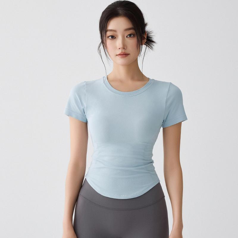 半袖 Tシャツ レディース 春夏 ヨガ 速乾 アウトドア ランニング スポーツウェア ピラティス フィットネス トップス スタイリッシュ 動きやすい
