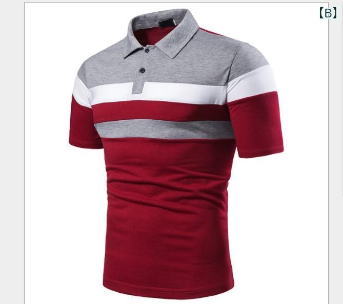 シャツ トップス メンズ カジュアル 通気性 クラシック モダン 半袖 クール ラウンドネック シンプル スタイリッシュ 男性 日常使い ポロシャツ