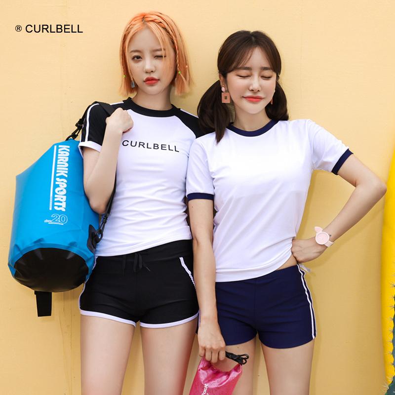 ダイビング スーツ セットアップ スポーツ 水着 レディース ボクサー型 半袖 シュノーケリング サーフ..