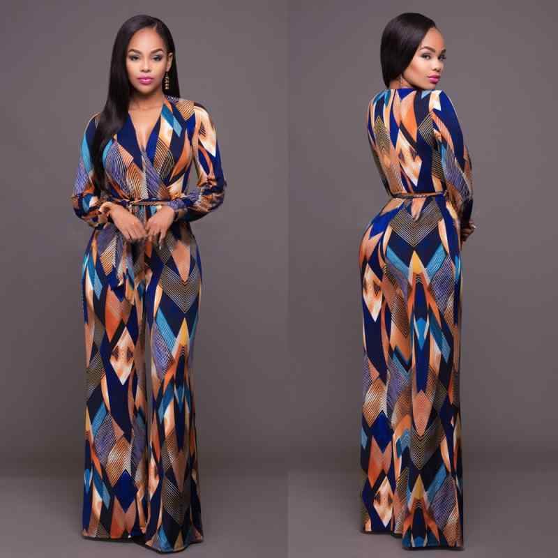 オールインワン ファッション プリント レディース カジュアル デイリースタイル ジャンプスーツ デザイン ズボン ワイドレッグパンツ