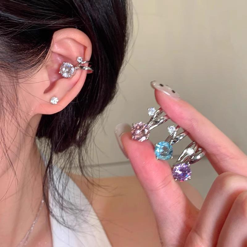 レディース イヤーカフ アクセサリー 小物 おしゃれ エレガント 高級感 上品 かわいい ユニーク 韓国 ファッション ラインストーン ギフト 華やか