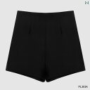 ハイウエスト ショートパンツ レディース 春夏 Aラインブラック タイト スリム アウターウェア ガーリー キュート 学生用 おしゃれ カジュアル シンプル スタイリッシュ 便利 デイリーユース