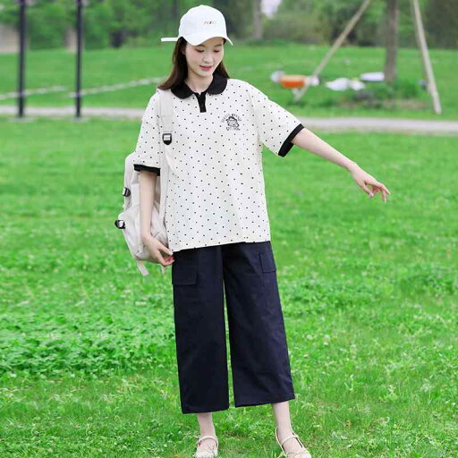 中学生 女子 おしゃれ 学生 女子高生 夏 上下セット 2点セット ツーピース 大学生 カジュアル パンツ ポロシャツ 中学生 女子 おしゃれ 学生 女子高生 夏 上下セット 2点セット ツーピース 大学生 カジュアル パンツ ポロシャツ