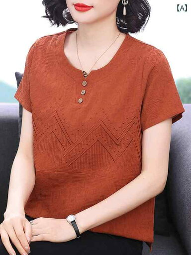 レディース 夏 綿 半袖 Tシャツ ゆったり ファッション 大きいサイズ カジュアル 中年 ママ お腹をカバー レディース 夏 綿 半袖 Tシャツ ゆったり ファッション 大きいサイズ カジュアル 中年 ママ お腹をカバー