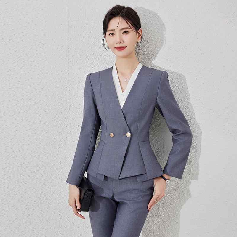 レディース スーツ 長袖 ジャケット パンツ スカート 春秋 スリムフィット シンプル カジュアル オフィ..