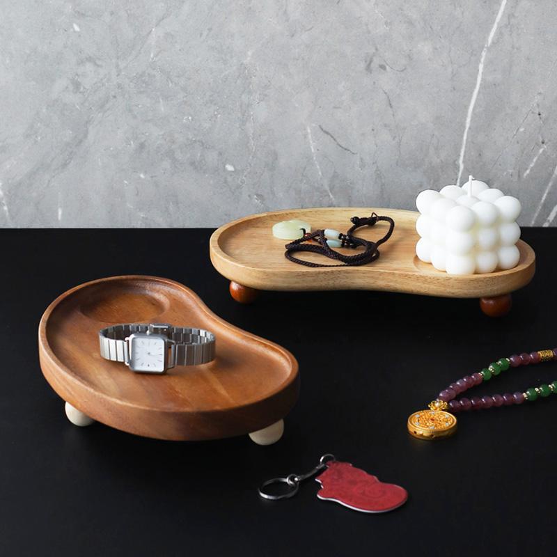 無垢材 デスク トップ 収納 アクセサリー アロマセラピー 玄関 キー ブレスレット トレイ 軽量 高級感 ..