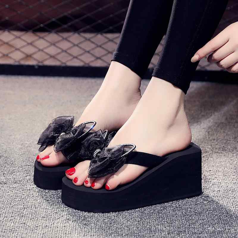 サンダル レディース ビーチ 夏用 ウェッジ ヒール 滑り止め プラット フォーム ヒール シューズ 厚底
