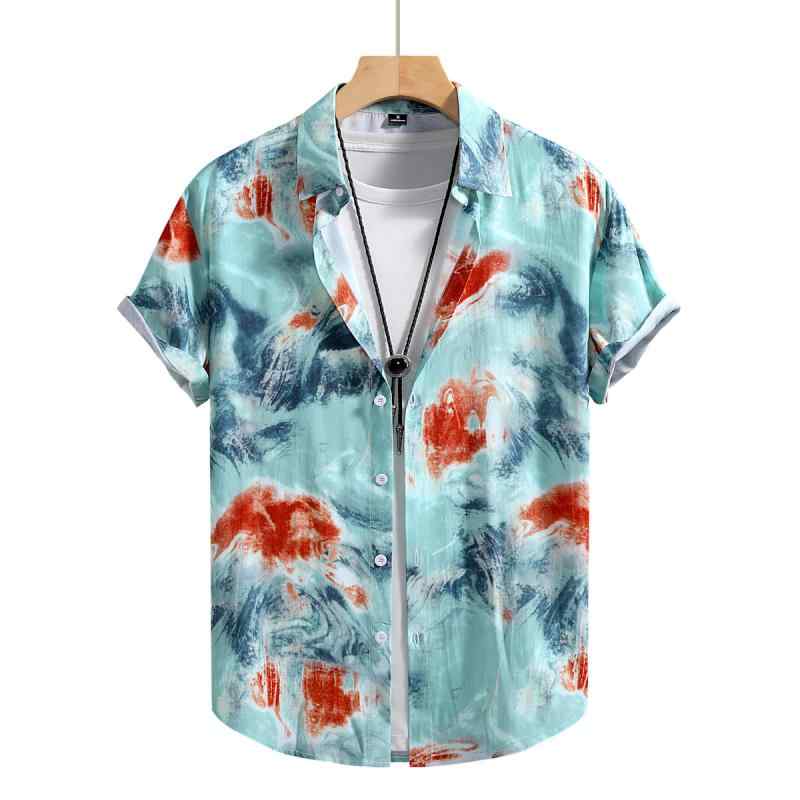 半袖 シャツ メンズ ストリート クール カジュアル スタイリッシュ おしゃれ ユニーク ヴィンテージ アート 都会的