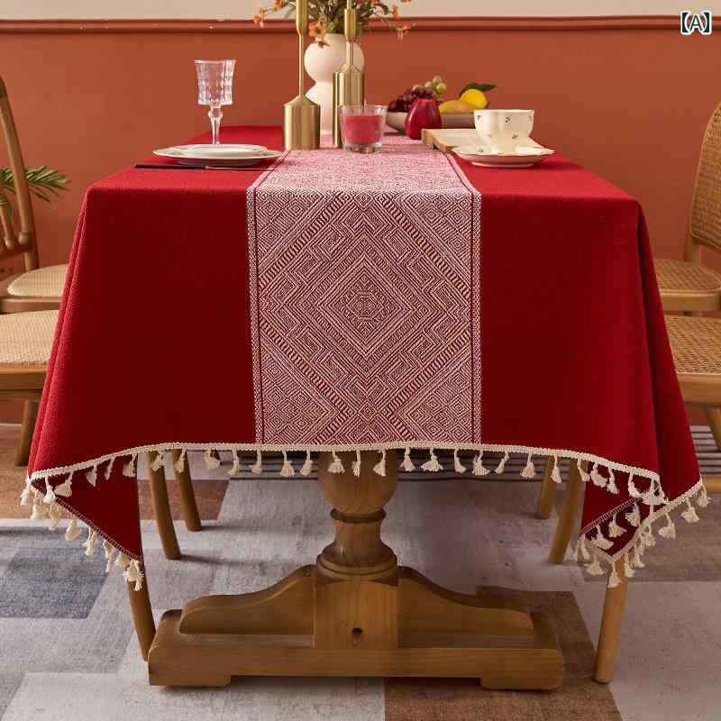 テーブルクロス インテリア チャイナ風 お祝い ウェディング 高級感 レトロ クラシック ホームパーティー 上品 豪華 結婚祝い