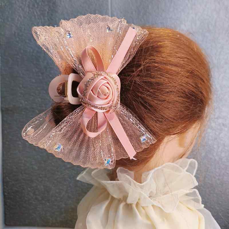 レディース アクセサリー ヘアクリップ 髪留め リボン フラワー おしゃれ かわいい フェミニン フェアリー エレガント レトロ クラシック 小物 お揃い ギフ...