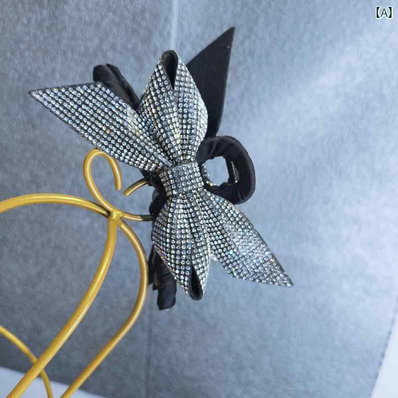 レディース ヘアクリップ 髪留め ラインストーン リボン フェミニン おしゃれ かわいい エレガント シック アクセサリー パーティー イベント ファッション ...