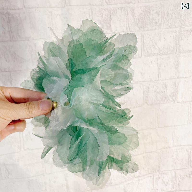 ヘアアクセサリー サメクリップ シンプル カジュアル フェアリー ふわふわ 花 フラワー おしゃれ かわいい 軽量 アップスタイル 上品 華やか パーティー デ...