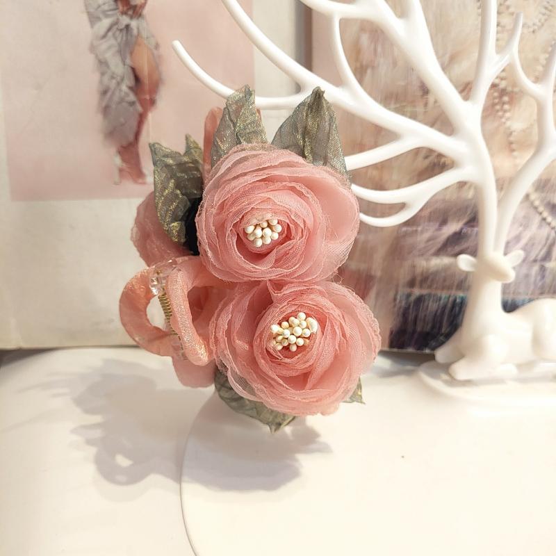 レディース ヘアアクセサリー サメクリップ 花 フラワー おしゃれ フェアリー かわいい カジュアル フェミニン 上品 華やか レース 韓国 ファッション デイ...