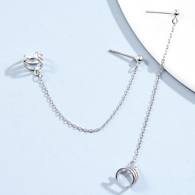 レディース ピアス イヤーアクセサリー イヤーカフ チェーン おしゃれ カジュアル かわいい 韓国 ファッション 男女兼用 パーティー ユニーク ギフト