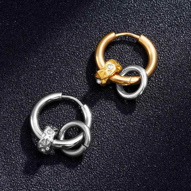 メンズ ピアス アクセサリー シンプル カジュアル ストリート ファッション スタイリッシュ 韓国 エレガント クール シック ギフト チタン