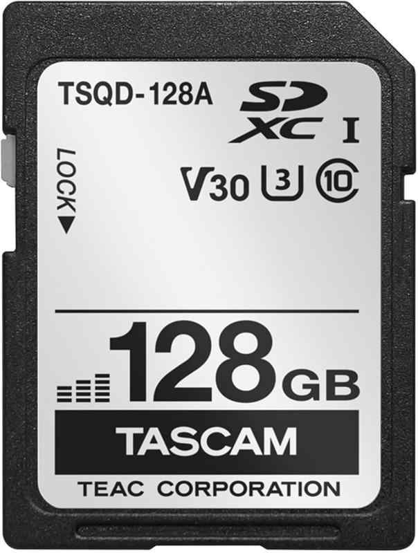 TASCAM(タスカム) TSQD-128A SDカード 128GB SDXC Class10 UHS-I U3 V30 TASCAM製品で動作確認済み Sonicview IF-MTR32SDXC対応機器に適応ランダムアクセスに強いコントロールICを搭載したメディアを選定し高い安定性の動作を実現TASCAM製品との動作確認実施メディアメーカーとの連携により、使用部品を固定することでロットによらず安定動作を実現TASCAMにてフォーマットチェック後出荷