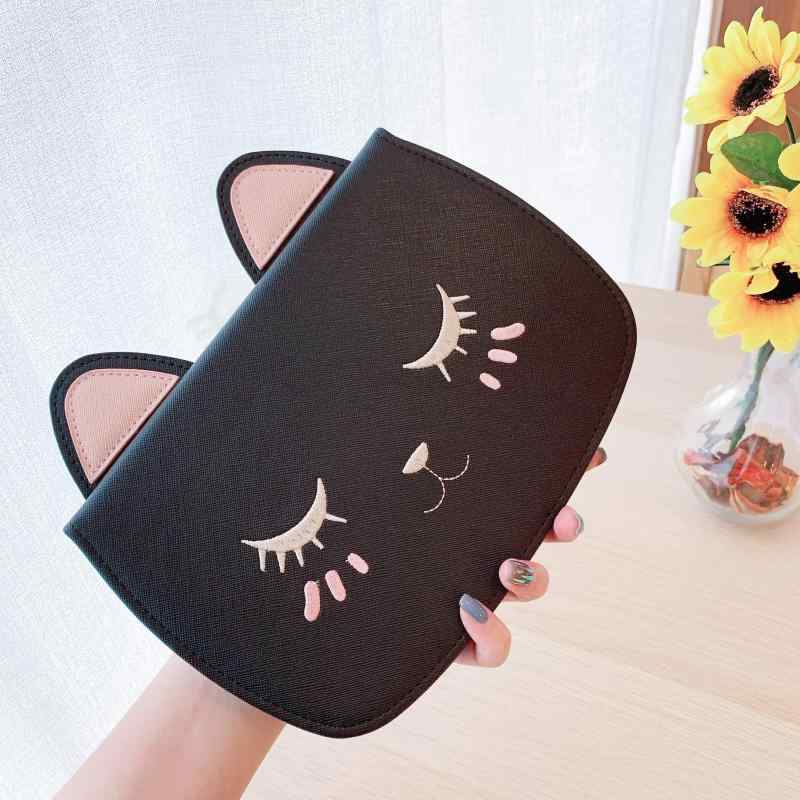 可愛い iPad mini6 iPad mini 7 ケース 手帳型 ネコ 猫 かわいい iPad mini 第6世代/ iPad mini A17 Pro 8.3インチ タブレットケース PUレザー アイパッドミニ7 ミニ 6 保護ケース 猫耳 動物