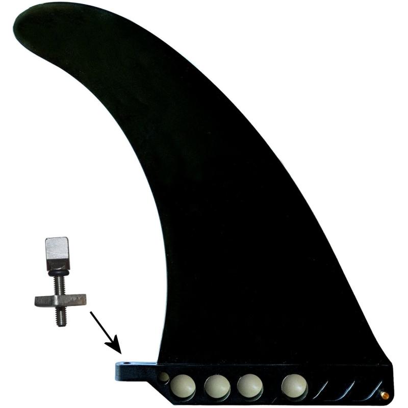 23cm センターフィン 9" ロングボード airSUP Air7 パドルボード SUP 用 9インチ Hard Plastic フィン saruSURF Fin ねじ付