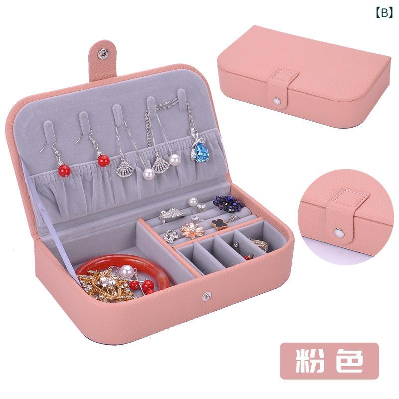 ジュエリーボックス レディース フェイクレザー アクセサリーケース 指輪 ピアス ネックレス ブレスレット 収納ケース 持ち運び コンパクト 大容量 携帯用 la-graine-12016512 ラ・グラーヌ サンプル画像3
