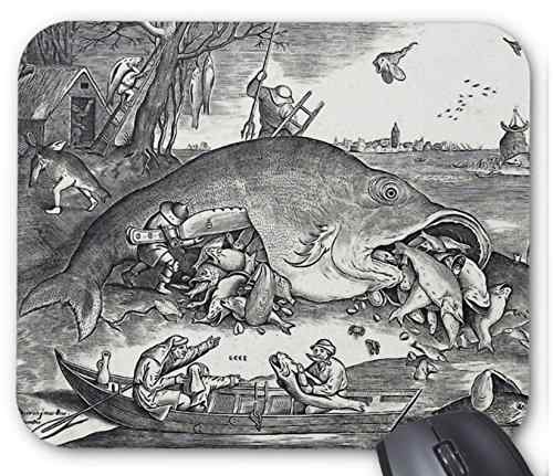 ピーテル・ブリューゲル『 大きな魚が小さな魚を食う 』のマウスパッド：フォトパッド（世界の名画シリーズ）