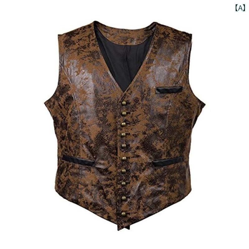 メンズ ファッション レザー ベスト 上質 クラシック モダン カジュアル アウター スリムフィット シンプル