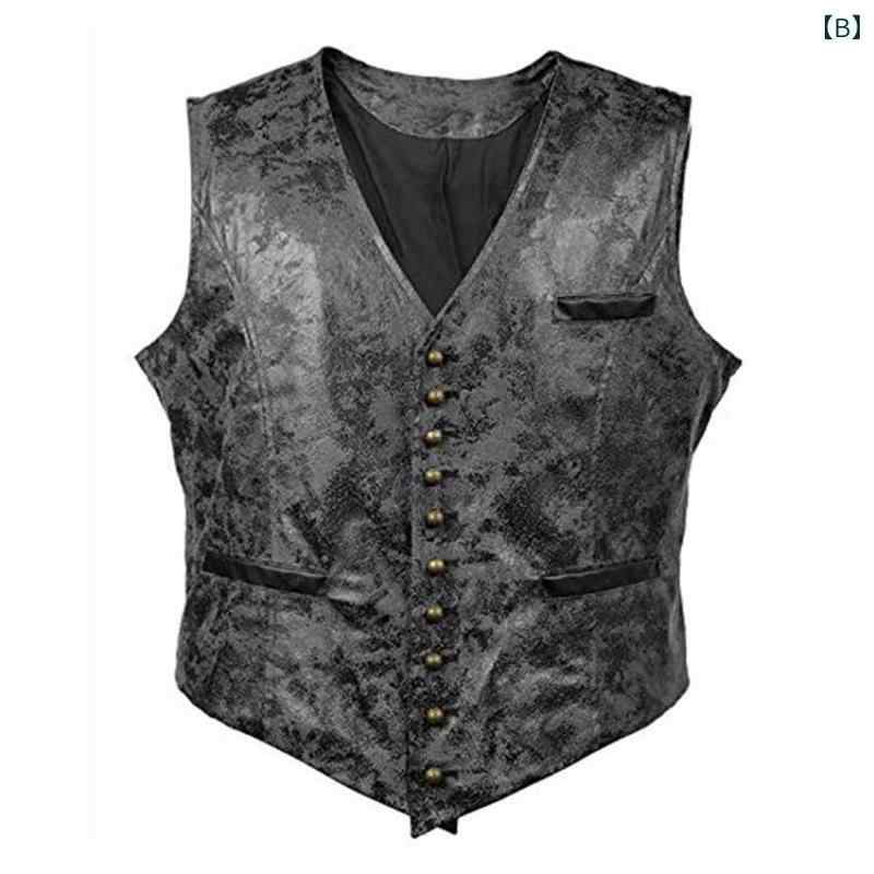 メンズ ファッション レザー ベスト 上質 クラシック モダン カジュアル アウター スリムフィット シンプル