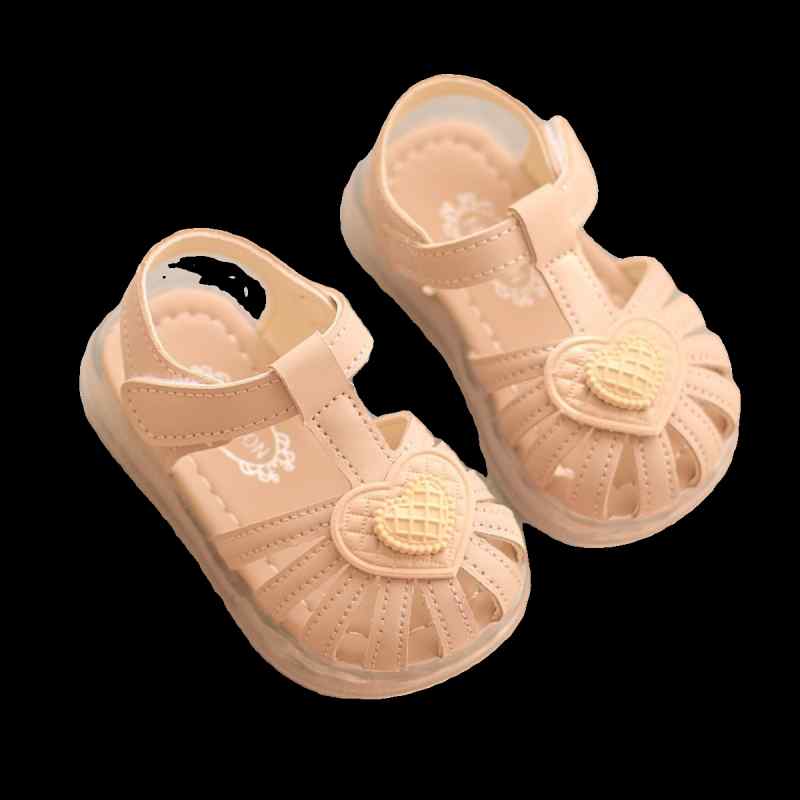 サンダル 女の子 幼児 靴 夏 0～3歳 リトル プリンセス かわいい ソフト ソール アウトドア クローズド..