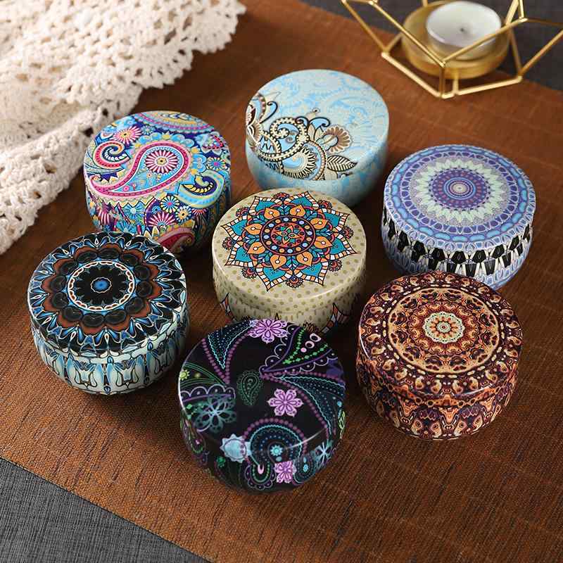 精巧 鉄 箱 収納 ボックス 茶 缶 ハーブティー キャンディー お土産 ギフト ケース おしゃれ 小物入れ アクセサリー レトロ