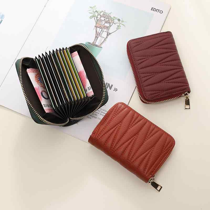 レディース ファッション カードケース 黄色 牛革 コンパクト ミニ ジッパー 小銭入れ 軽量 持ち運び便利 多機能 カジュアル シンプル 日常使い おしゃれ ギフト