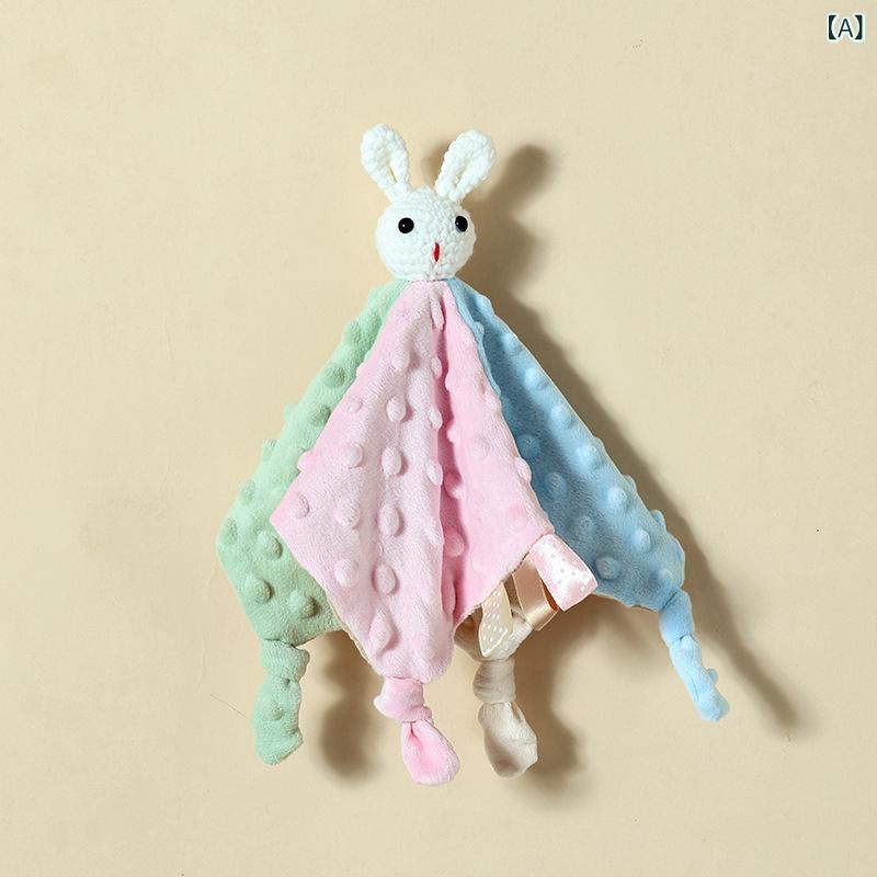ベビーおもちゃ 0歳から 赤ちゃん用 安撫ブランケット ぬいぐるみ ハンドパペット 歯固め 噛み噛み 安心素材 睡眠サポート 寝かしつけ コットン 切り替え アニマル柄